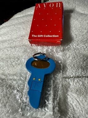 Avon Blue Key-Shaped LED Key Light with Keyring-batteries not included
